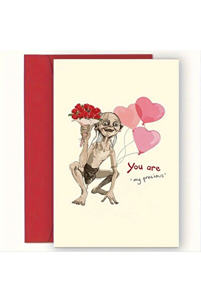 Choice Red Valentine's Day Greeting Card with Envelope, Love You So Much Dach...