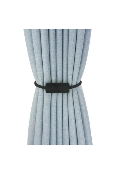 Choice14 قطعة واحدة سوداء، 1/2/4 قطع، مشبك ستارة مغناطيسي قوي، حامل ستارة، مش...