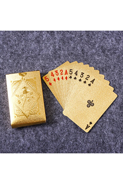 Choice أوراق لعب ذهبية مطلية بالذهب الوردي، مقاومة للماء وقابلة للغسل، لعبة ل...