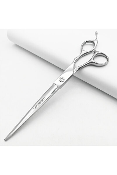 Choice1 مقص فضي من Wingsbro مقاس 8 بوصات، مقص احترافي لمتجر الحيوانات الأليفة...