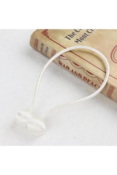 Choice10 ربطات ستائر مغناطيسية بيضاء مكونة من قطعتين، مشابك عالية الجودة، حام...