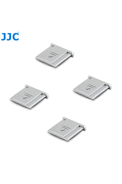 Choice1 4 قطع من أغطية قاعدة الفلاش الفضية من JJC لكاميرات فوجي X-T50، X-T5، ...