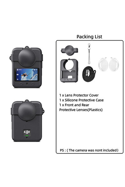 Choice5 مجموعة ملحقات كاميرا DJI Osmo 360 (المجموعة الثانية): واقي عدسة/غطاء ...