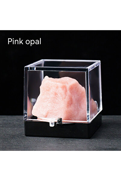 Choice13 أوبال وردي، قطعة واحدة، حجر كريم طبيعي خام، عينة معدنية، خام، حجر كر...