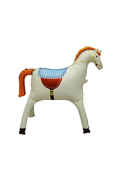 Choice Hhorse Other White Animal Horse Foil Ballo 3D Standing for Western Cow...