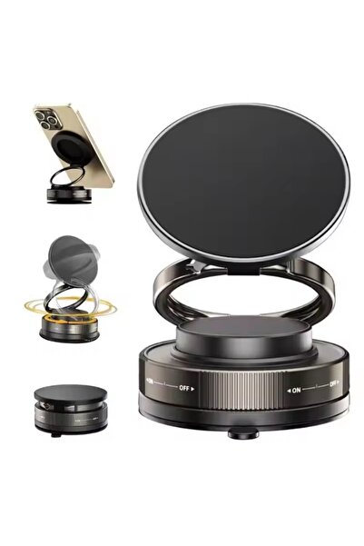 Choice1 حامل هاتف مغناطيسي أسود اللون مصنوع من سبيكة معدنية، مناسب للاستخدام ...