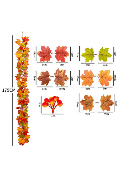 Choice1 A3 Simulate Maple Leaf Vine Harvest Festival Maple Leaf Vine Autumn C...