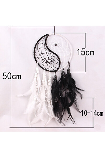 Choice 1 صائد أحلام باجوا ماندالا - لوحة جدارية يدوية الصنع على شكل يين يانغ ...