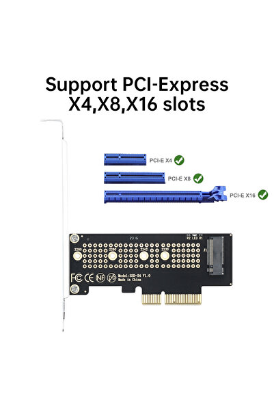 Choice1 بطاقة محول NVMe إلى PCIe X4 M.2 NVMe SSD إلى PCIe 4.0 M-Key PCIe4.0 X...