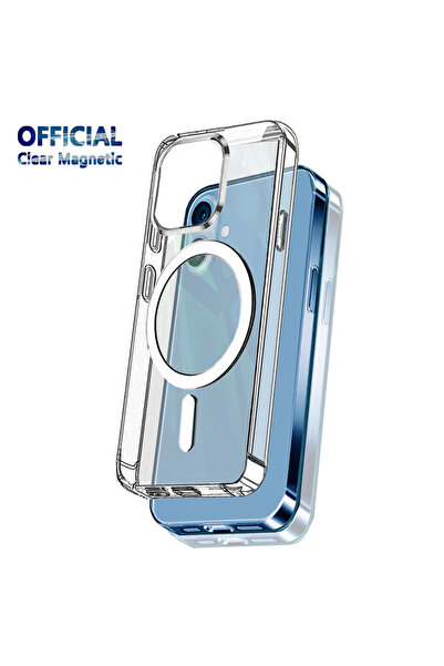 Choice29 جراب مغناطيسي شفاف أصلي رسمي لهاتف آيفون 17 (آير، 16، 15، 14 بلس، 12...