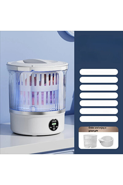 Choice1 غسالة ملابس داخلية مجففة من هومفيش، لون أبيض، أوتوماتيكية بالكامل، صغ...