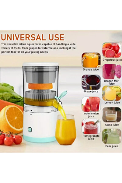 Choice ماكينة عصير برتقال كهربائية محمولة متعددة الوظائف باللون الأبيض، مزودة...