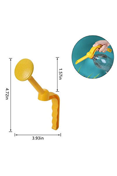 Choice1 إبريق سقي أصفر ذو فوهة طويلة، جهاز سقي الزهور، إبريق سقي الحدائق، سقي...