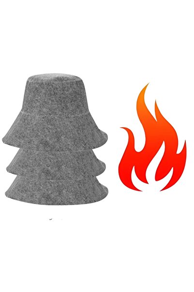 Choice4 3pcs Upgrade Grey Sauna Caps Sauna Hats Sauna Accessories Felt Sauna ...