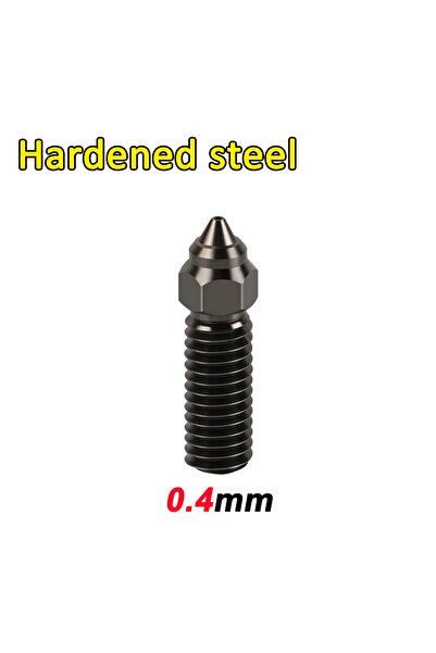 Choice73 2 pcs 0.4mm-Hardened For Ender 3 V3 KE Nozzle Brass Plated per Harde...