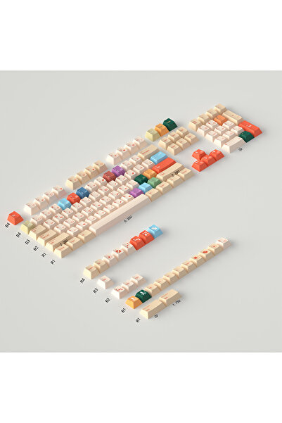 Choice 129 مفتاحًا، أغطية مفاتيح بتصميم ريشة بتقنية الذكاء الاصطناعي، مصنوعة ...