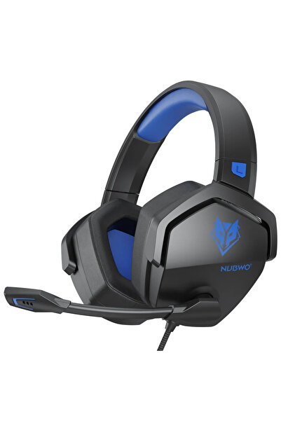 Choice3 سماعات رأس NUBWO N16 زرقاء للألعاب، صوت ستيريو عالي الدقة مع ميكروفون...