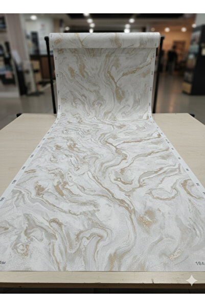 Oskar mermer desenli duvar kağıdı 16 metrekare