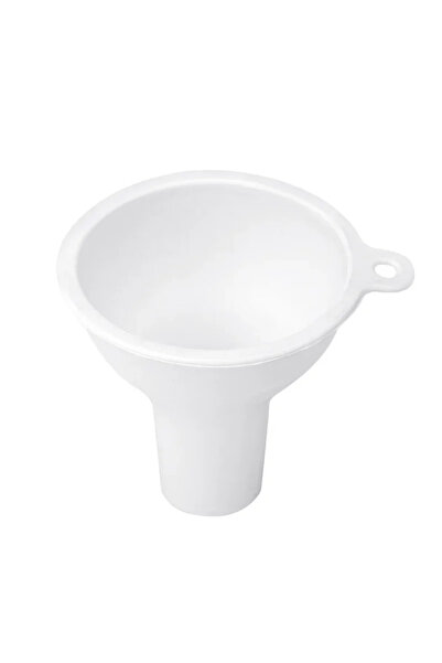 Choice4 قمع سيليكون أبيض قطعة واحدة، ذو فوهة واسعة وقطر كبير، لصب الزيت والحل...