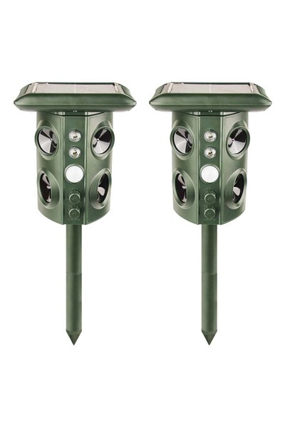 Choice1 جهاز طارد الحيوانات بالموجات فوق الصوتية zs-669-2pcs، مقاوم للماء بمع...