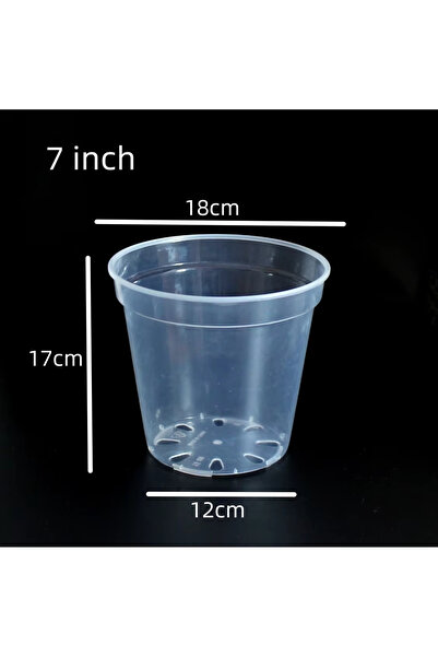 Choice3 5 قطع من أواني زراعة شفافة للحديقة المنزلية، مقاس 18×12×17 سم، بأحجام...