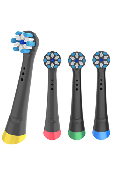 Choice3 ٤ رؤوس فرشاة بديلة سوداء (٤/٨ قطع) متوافقة مع فرش أورال-بي الكهربائية...