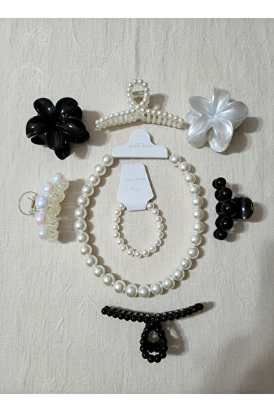 MY VİNTAGE 1 Pearl Necklace 1 Bracelet 2 Lotus Clasps 4 Pearl Clasps Total 8 ...