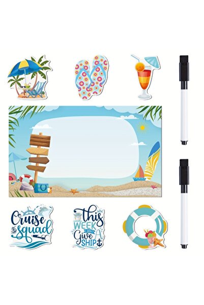 Choice مجموعة من 9 قطع زينة مغناطيسية لأبواب السفن السياحية - 9 قطع زينة لأبو...