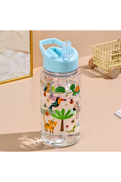 Choice7 500ml B A 500ml Straw Cup, Cute and Portable Dinosaur Ice Cream Water...