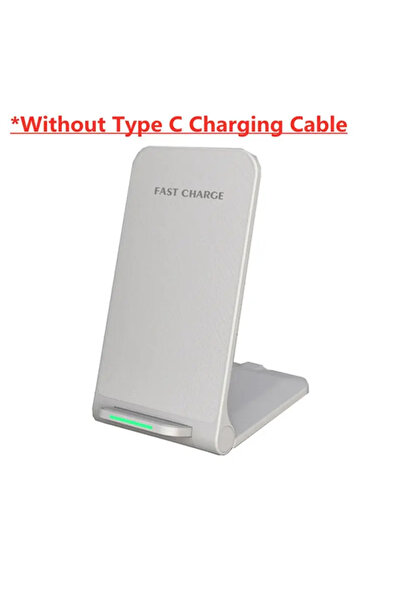 Choice1 White No Cable Fast Wireless Charger Stand Pad for iPhone 17 16 15 14...