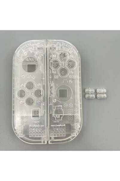 Choice6 غطاء شفاف أبيض اللون لجهاز تحكم نينتندو سويتش جوي-كون، غطاء بديل