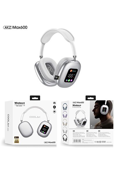 Choice3 سماعات أذن لاسلكية بيضاء اللون، تعمل باللمس، مزودة بشاشة عرض رقمية وخ...