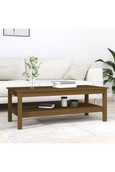 Concept Masă de cafea, maro miere, 110x50x40 cm, lemn masiv de pin