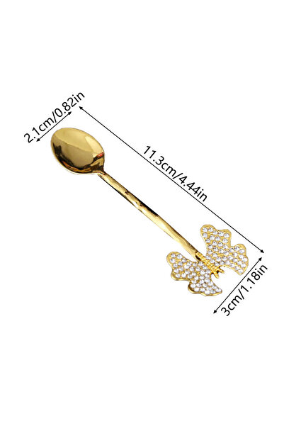 Choice 1 Butterfly 6 pieces of rhinestone butterfly design spoon combination ...
