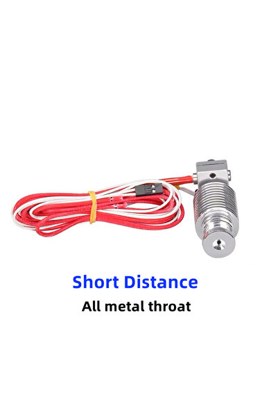 Choice3 طقم رأس طباعة E3D V6 معدني بالكامل قصير 1.75 مم بجهد 24 فولت، فوهة 12...