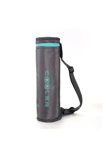 Choice1 حقيبة زجاجة ماء رمادية مقاومة للماء ومعزولة حرارياً، قابلة للطي، محمو...