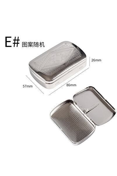 Choice1 علبة تبغ فضية بيضاوية عشوائية، علبة تبغ معدنية، علبة غليون تبغ ملفوف ...