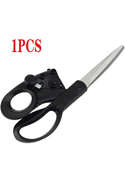 Choice1 مقص خياطة احترافي أسود اللون مزود بموجه ليزر، مناسب للقص والقص المباش...