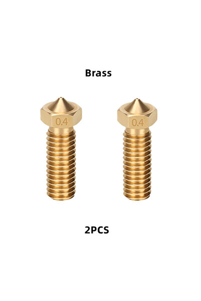 Choice81 0.6mm Brass 2pcs Volcano Nozzle For Artillery Sidewinder X1 & X2 Gen...