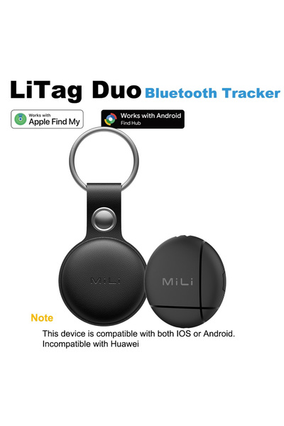 Choice black with 1pcs case MiLi LiTag Duo Smart Tracker Tags for IOS or Andr...