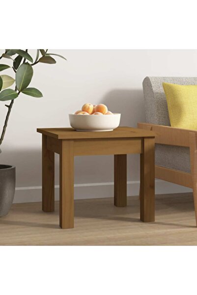 Concept Masă de cafea, maro miere, 35x35x30 cm, lemn masiv de pin