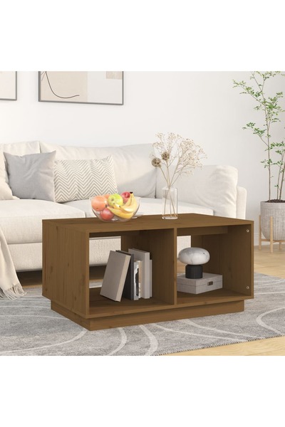 Concept Холна маса, меденокафява, 80x50x40 см, масивна борова дървесина