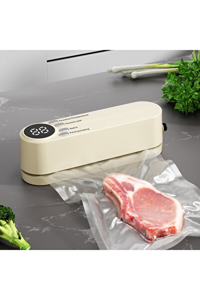 Choice1 White Mini Vacuum Sealer with USB-Rechargeable Portable Wireless ，Dry...