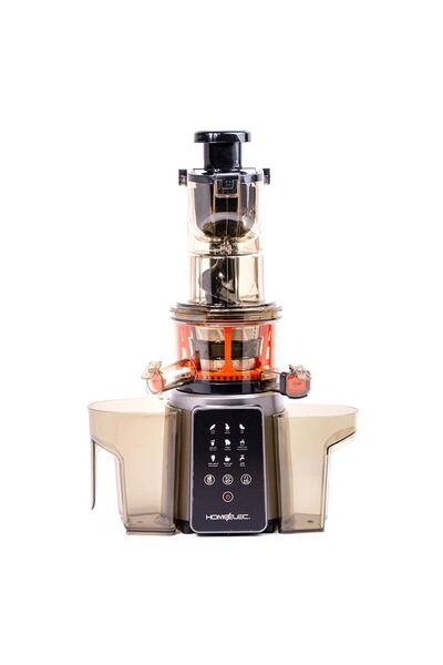 Home Elec عصارة هوم إلك البطيئة بشاشة رقمية، ذاتية التنظيف، 200 واط، رمادية ا...