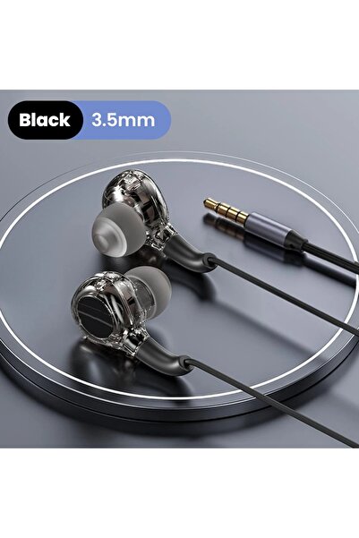 Choice سماعات أذن بأسلاك سوداء من إيرديكو، مزودة بخاصية إلغاء الضوضاء، صوت بأ...