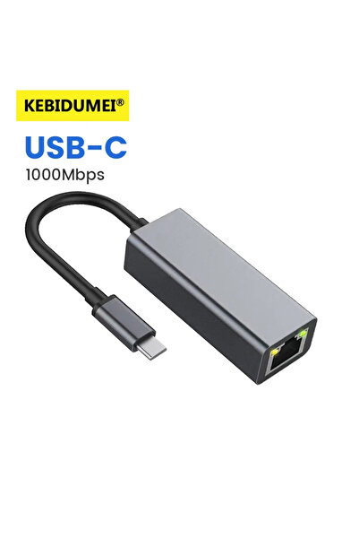 Choice محول إيثرنت من النوع C إلى RJ45 من نوع USB-C بسرعة 1000 ميجابت في الثا...