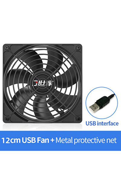Choice NO RGB Blue 12cm TEUCER Computer Case Fan 80x80x25mm 120x120x25mm 5V U...