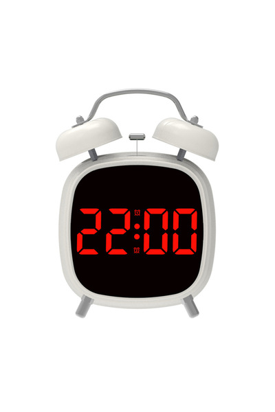 Choice1 منبه رقمي بتحكم صوتي WR، جرس مزدوج عالي الصوت للغاية لمن ينامون نوماً...