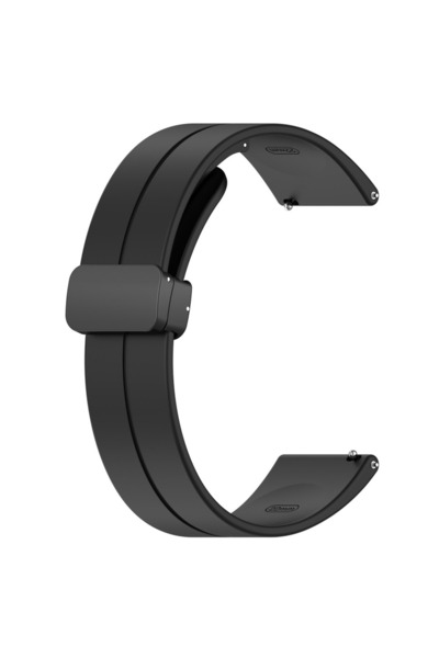 Choice 20 black Magnetic Buckle Strap for X Swatch Mowatch Soft Silicone Band...