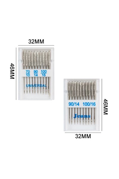 Choice 20 قطعة من إبر ماكينة الخياطة الجينز العالمية ذات الرأس العادي ذات الر...